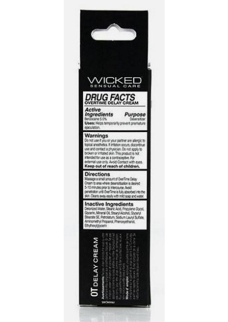 Wicked Overtime Delay Cream For Men 1oz