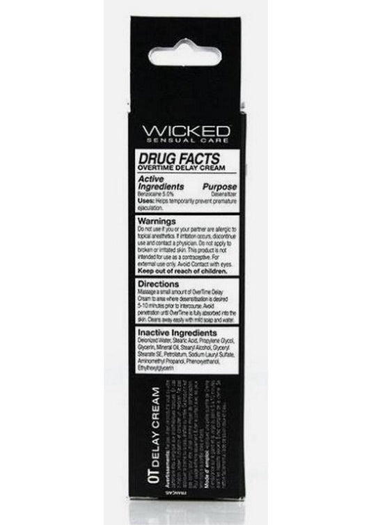 Wicked Overtime Delay Cream For Men 1oz