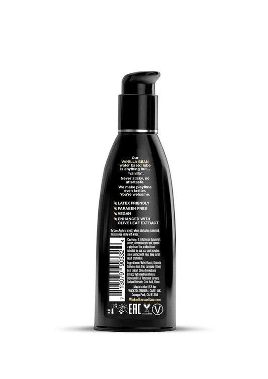 Wicked Aqua Vanilla Bean Lube 2oz