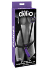 Dillio 6" Strap On Suspender Set Purple