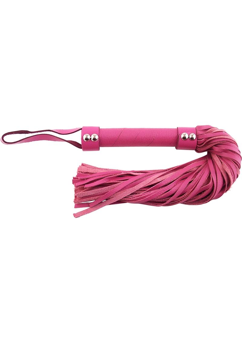 Rouge Short Leather Flogger Pnk