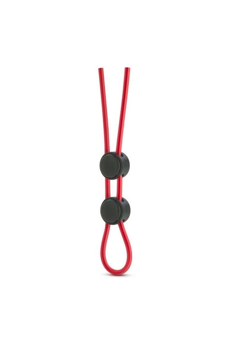 Stay Hard Silicone Dbl Loop Cockring Red