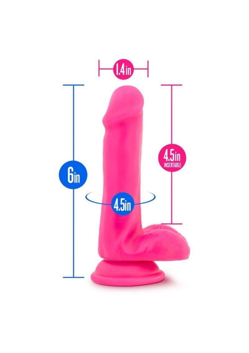 Neo Dual Density Cock W/balls 6' Pink