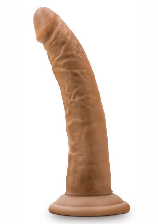 Dr Skin Cock W/suction 7" Mocha
