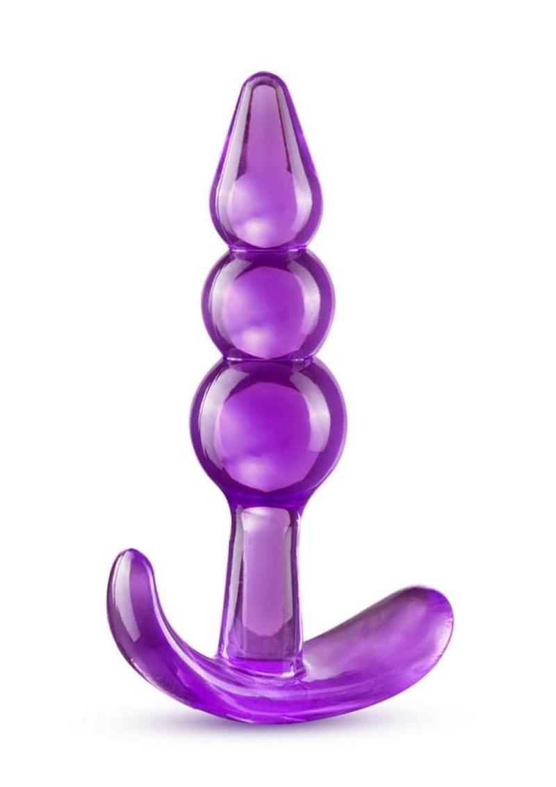 B Yours Triple Bead Anal Plug Purple