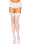 Stay Up Lace Top Thigh High O/s White