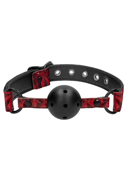 Ouch Luxury Breathable Ball Gag Burgundy
