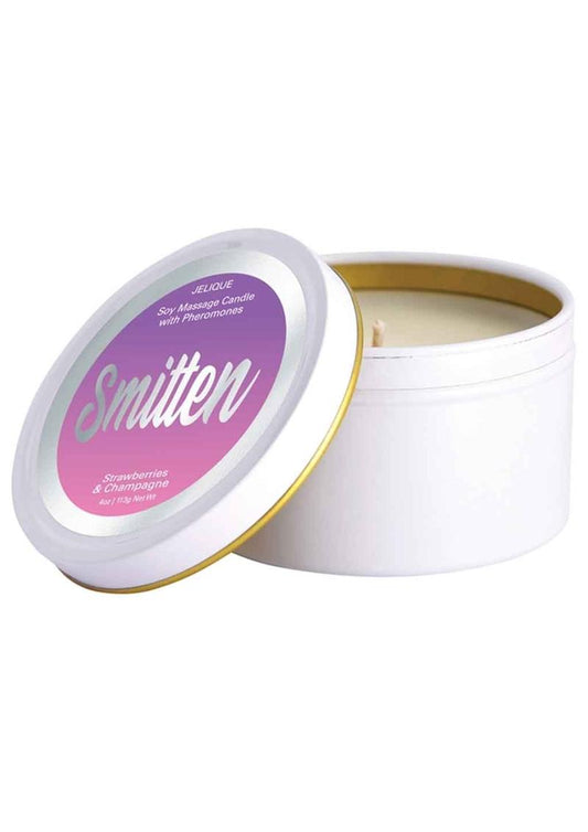 Massage Candle Smitten Straw/champ 4oz