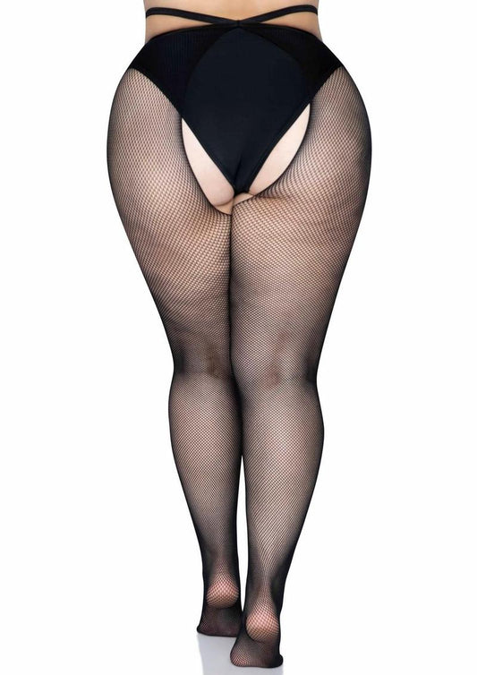 Leg Avenue Crotchless Tights Strappy