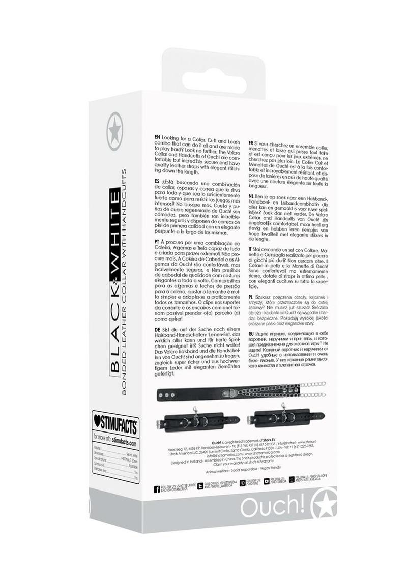 Ouch! Bonded leather collar