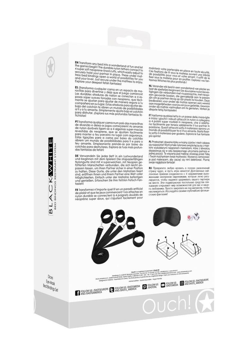 Ouch Bed Bindings Restraint System Black