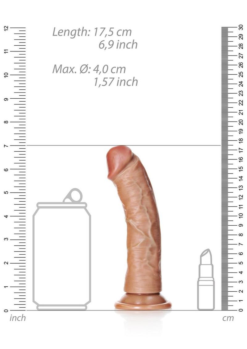 Realrock Curved Dildo 6" Tan