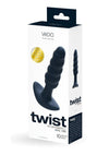 Twist Recharge Anal Plug Black