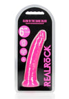 Realrock Slim Dildo 6" Gitd Pink