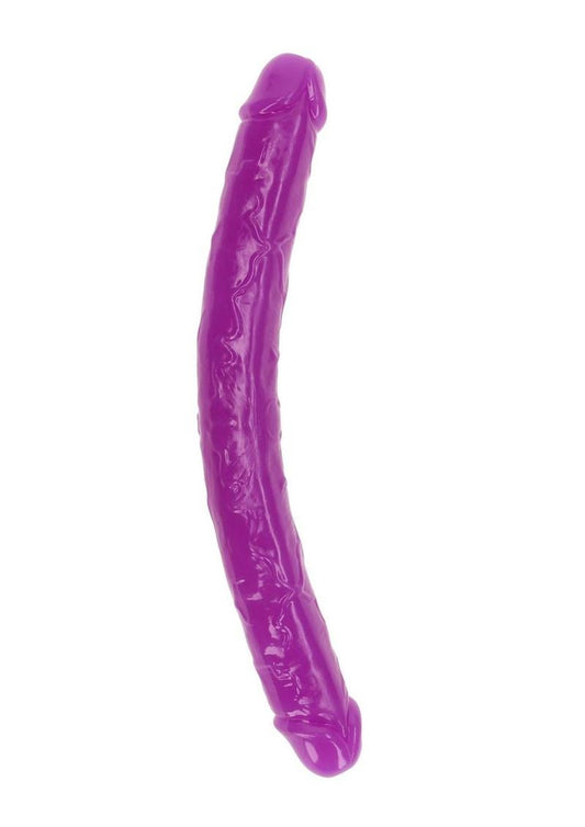 Realrock Dbl Dong Gitd 15" Purple