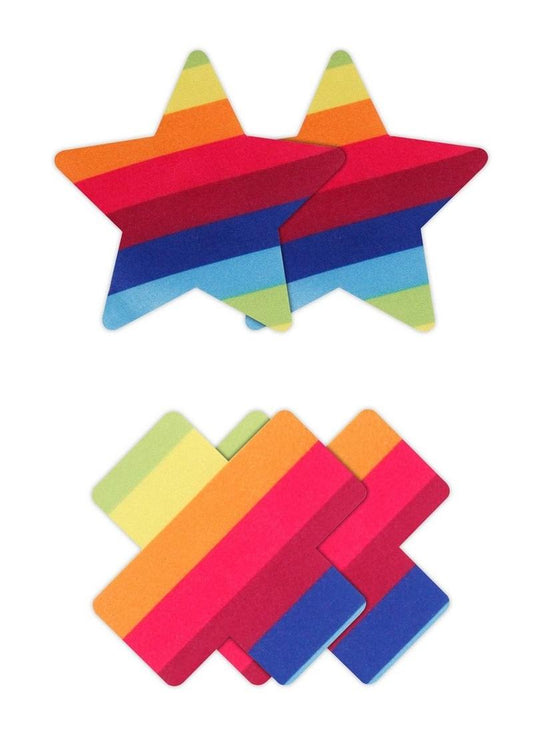 Prety Pasties Pride Cross N Star