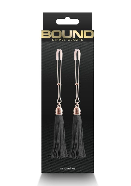 Bound Nipple Clamps T1 Rose Gld/blk