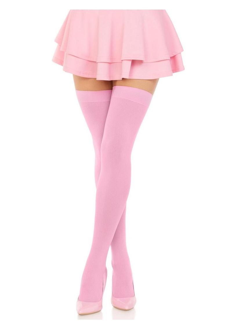 Nylon Over The Knee Os Pink