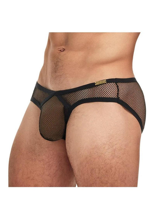 Banana Cabana Fishnet Brief XL