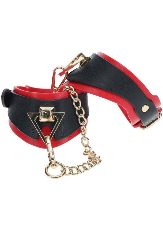 Ouch Milan Coll Handcuffs Blk/red