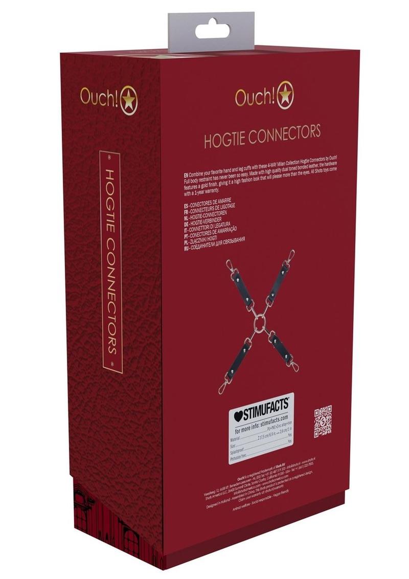 Ouch Milan Coll Hogtie Conn Blk/red