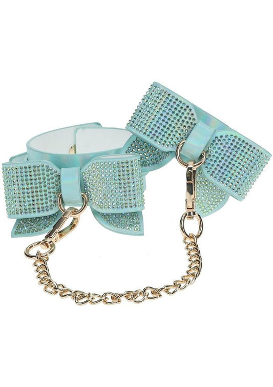 Paris blue leg cuffs