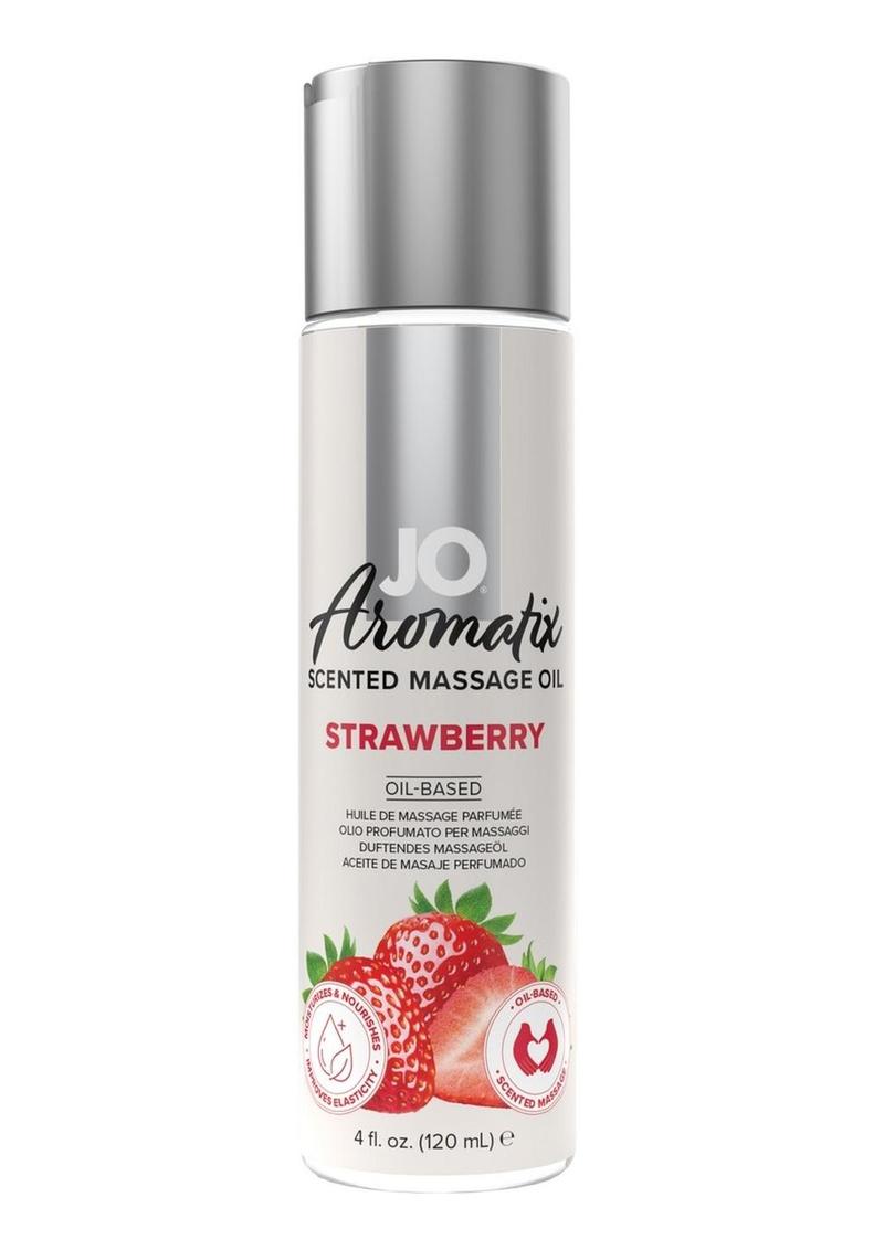 Jo Aromatix Massage Oil Strawberry 4oz