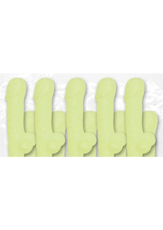 Bp Dicky Sipping Straws Glow 10pk