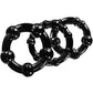 Stay Hard Beaded Cockrings Black