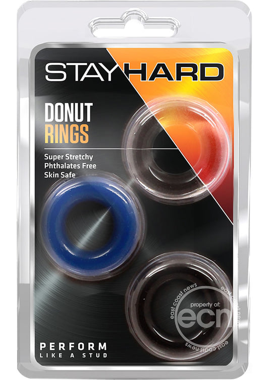 Stay Hard Donut Rings 3pk