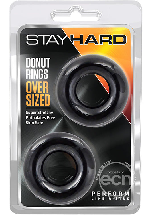 Stay Hard Donut Rings Oversized 2pk