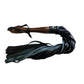 Rouge Wooden Handle Flogger Black