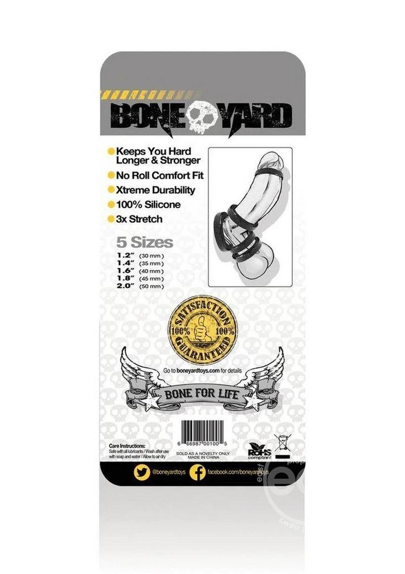 Bone yard silicone 5pc black