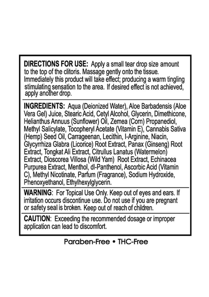 High Climax Female Stimulant W/hemp .5oz