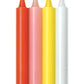 Warm Drip Candles Pastel 4pk