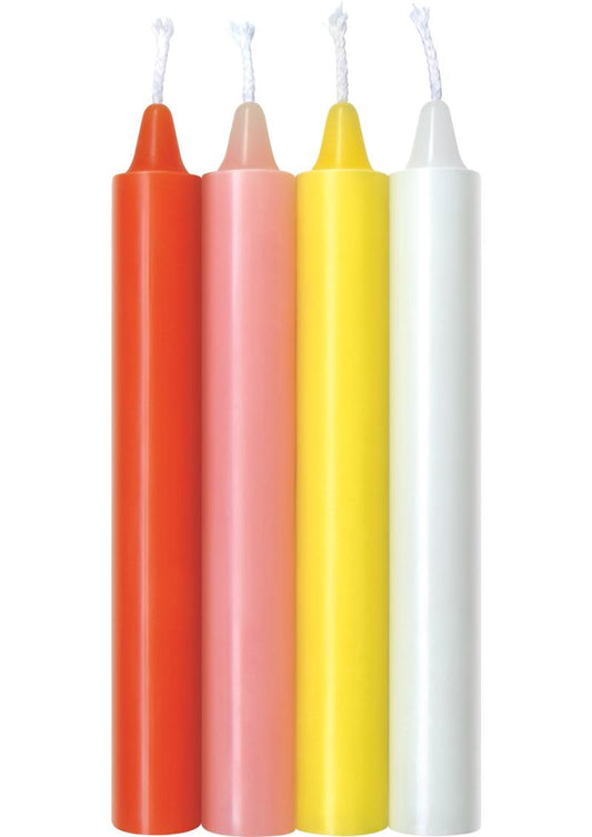 Warm Drip Candles Pastel 4pk