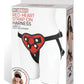 Lux F Heart Strap On Red