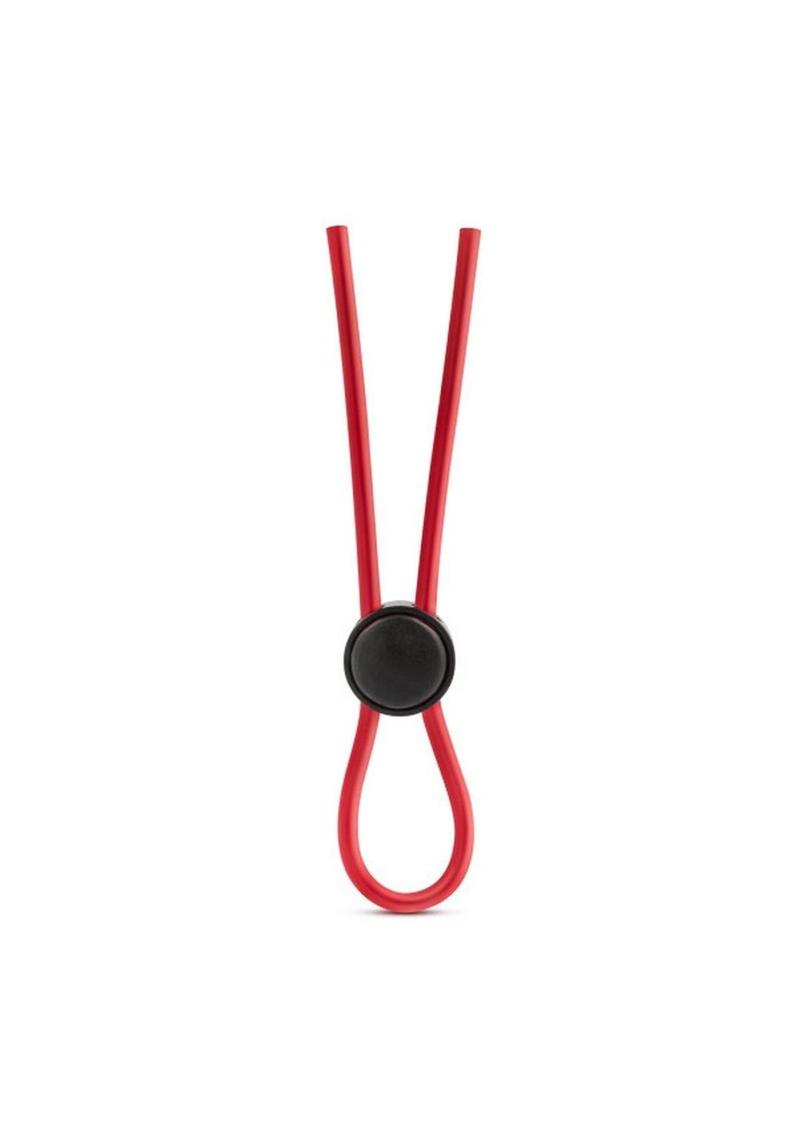 Stay Hard Silicone Loop Cock Ring Red