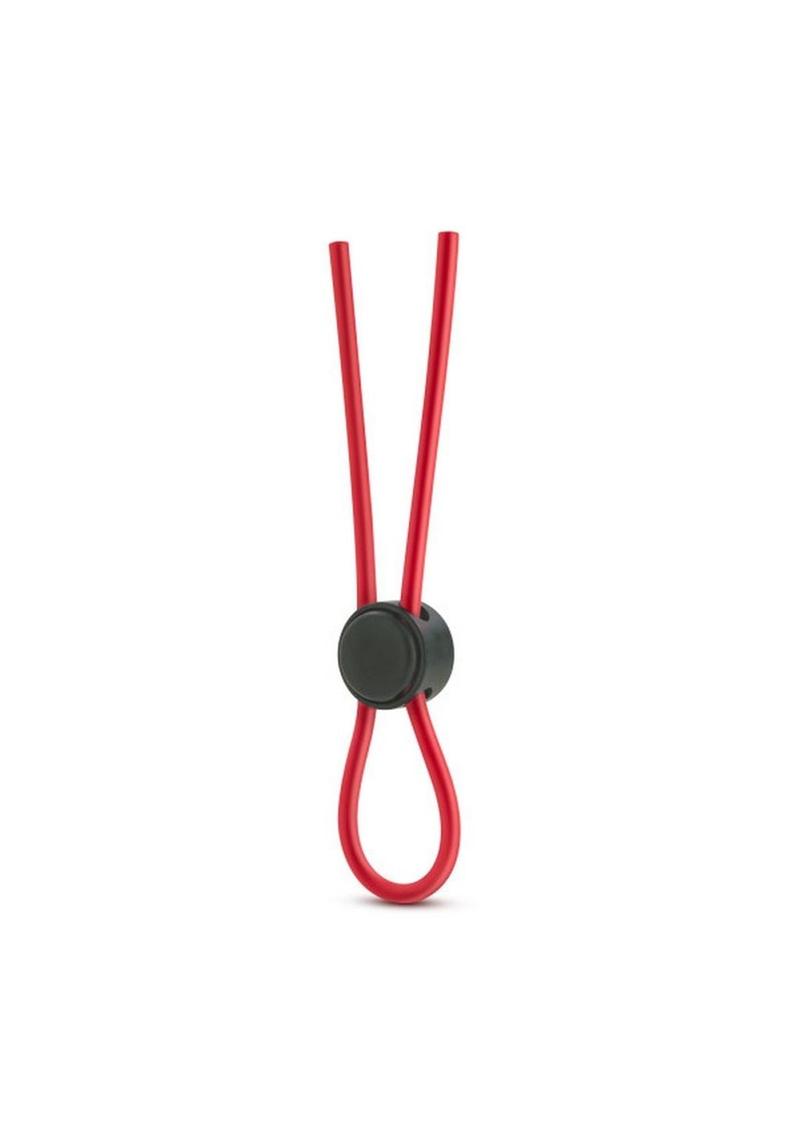 Stay Hard Silicone Loop Cock Ring Red