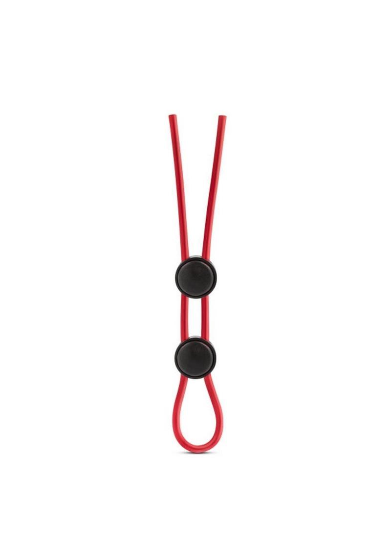 Stay Hard Silicone Dbl Loop Cockring Red