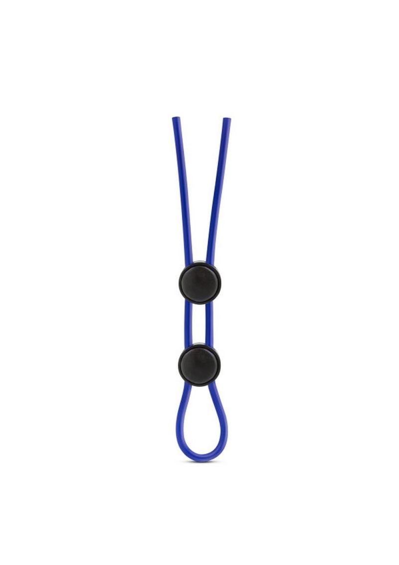 Stay Hard Silicone Dbl Loop Cockring Blu