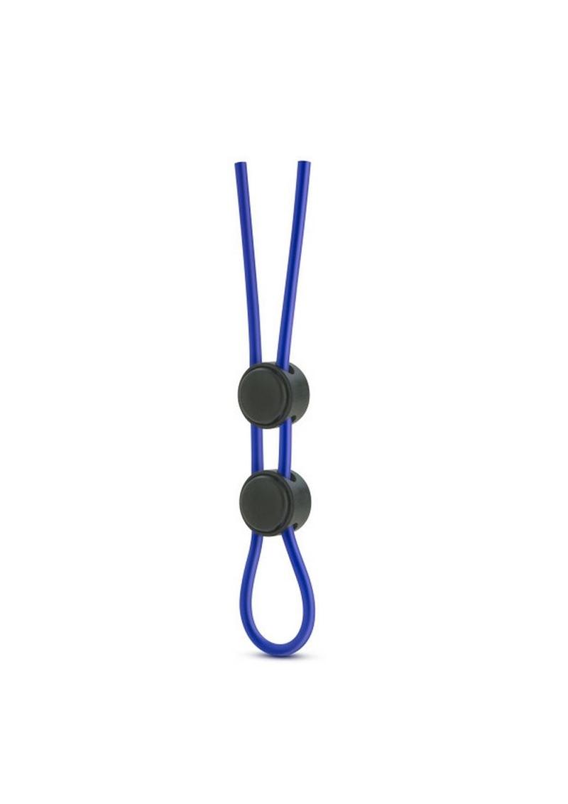 Stay Hard Silicone Dbl Loop Cockring Blu