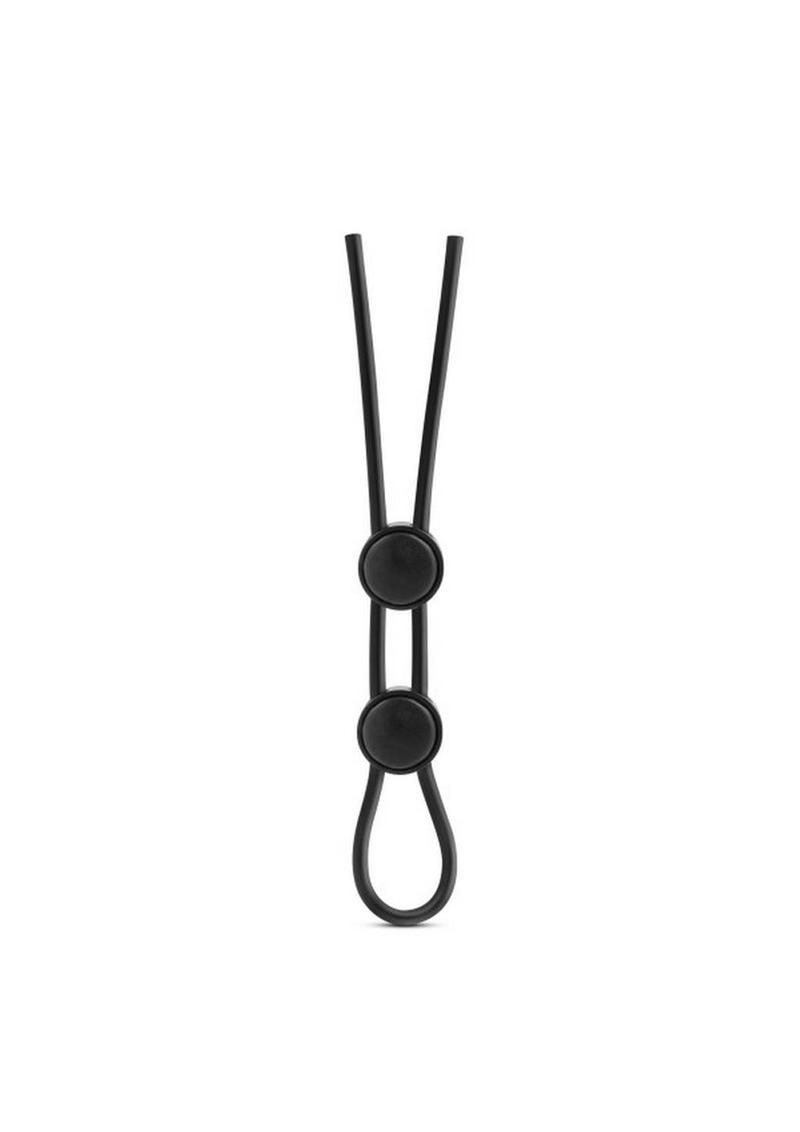 Stay Hard Silicone Dbl Loop Cockring Blk