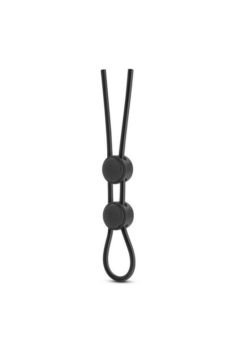 Stay Hard Silicone Dbl Loop Cockring Blk