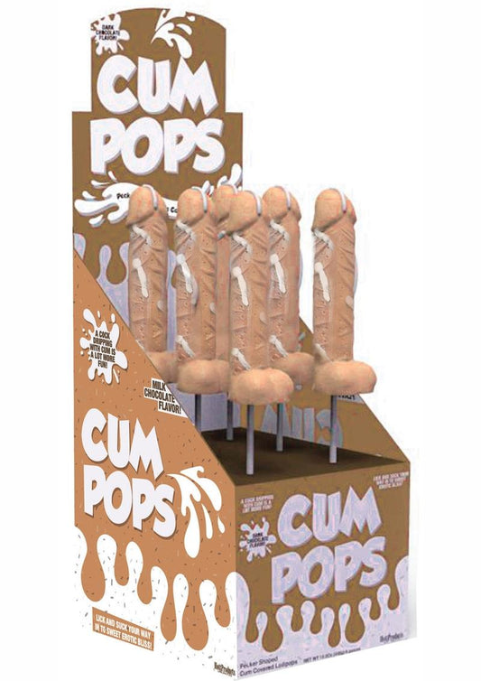 Cum Cock Pops Milk Choco 6/disp