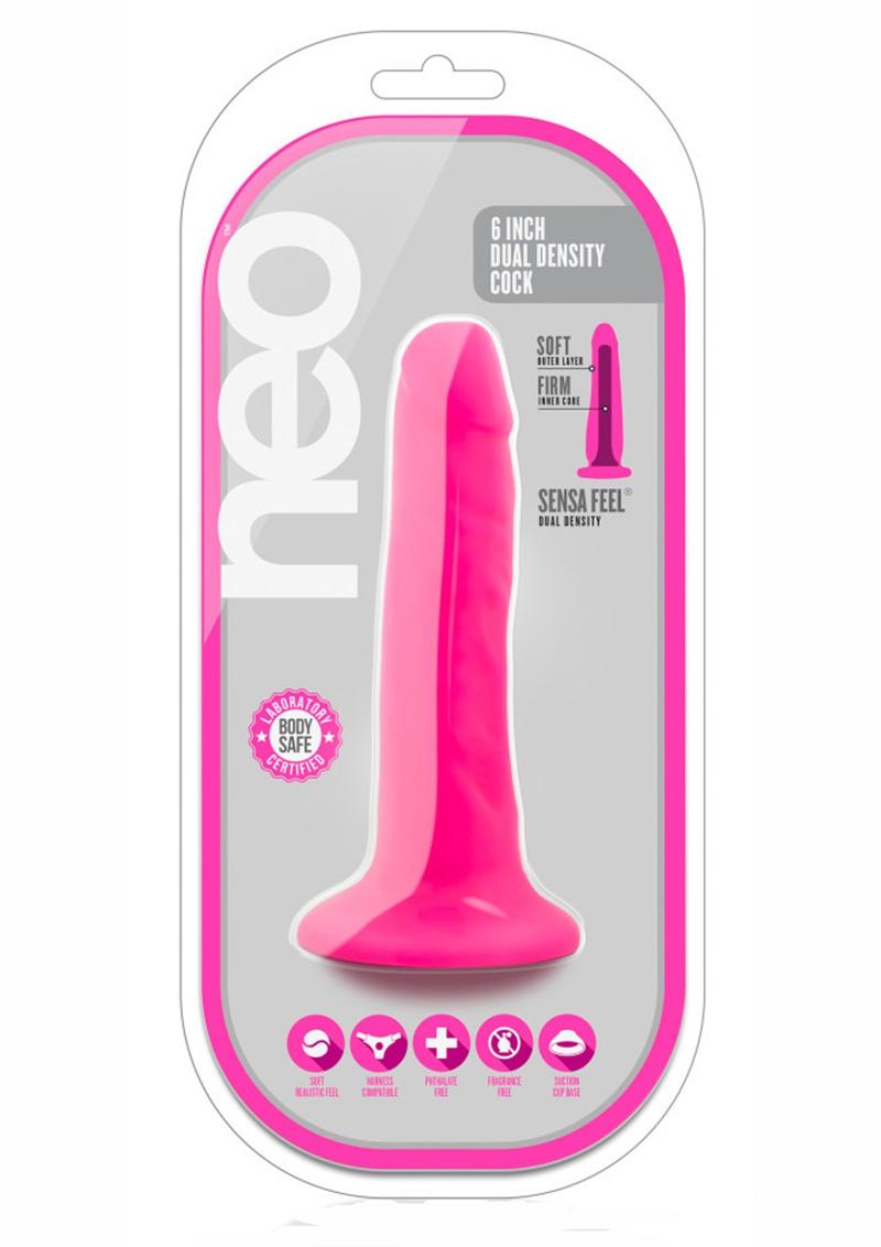 Neo Dual Density Cock 5.5' Neon Pink