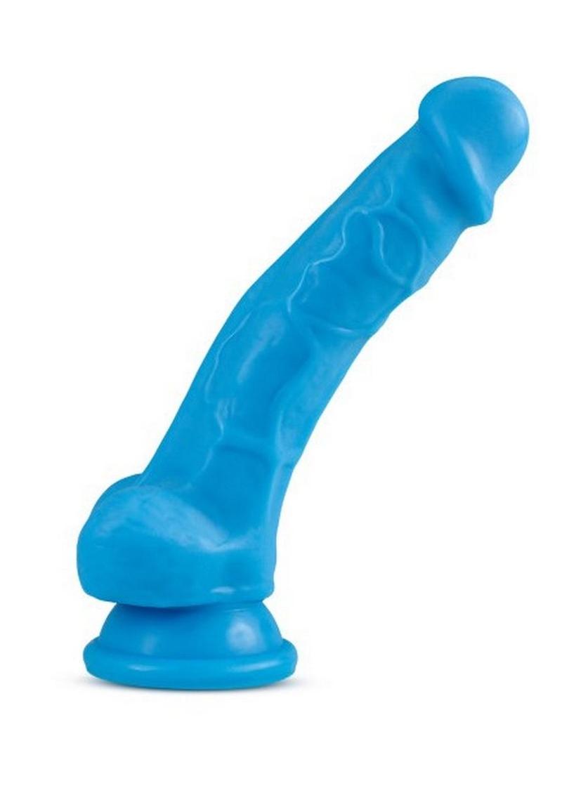 Neo Dual Density Cock W/balls 7" Blue