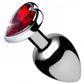 Booty Sparks Red Heart Anal Plug Lg