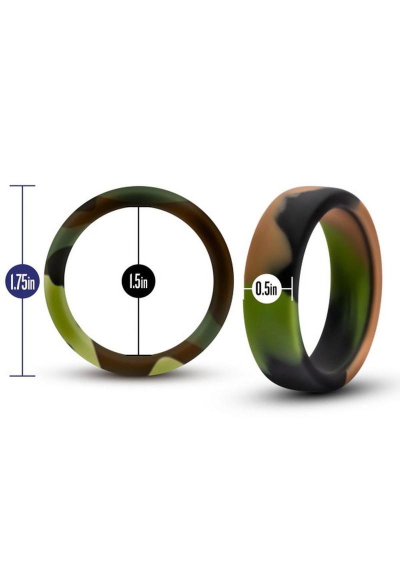 Silicone camo cock ring