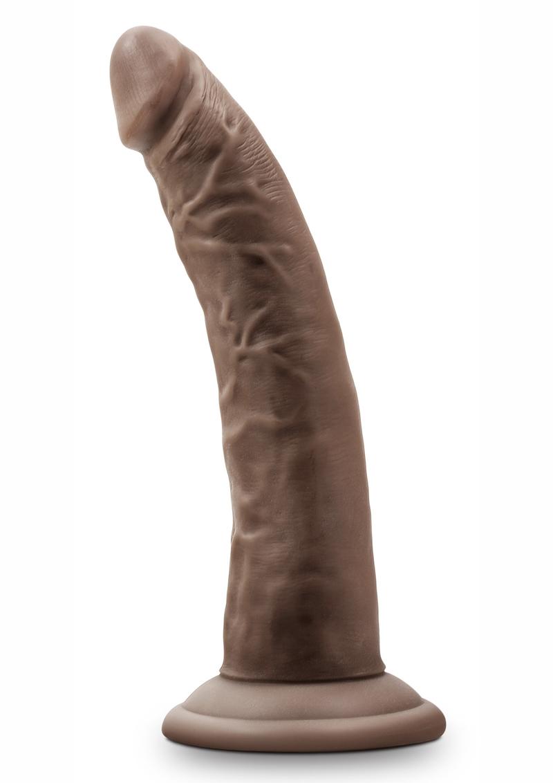 Dr Skin Cock W/suction 7" Chocolate